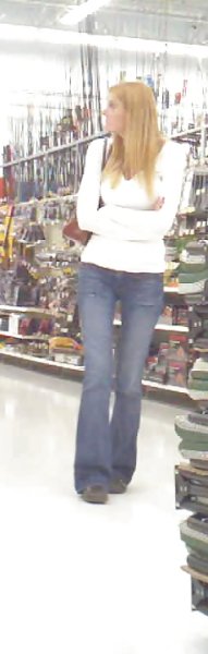 Walmart chick - tight jeans - image content by hyper.thinkerofficial