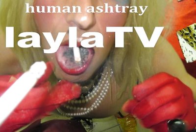 HUMAN ASHTRAY. - image content by thinkersoft